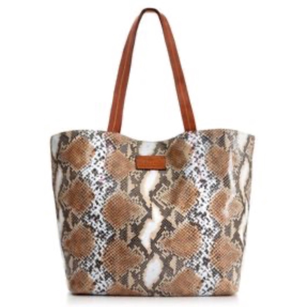 Patricia Nash Python Leather Convertible Tote